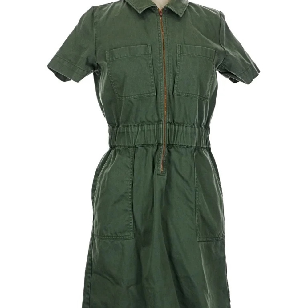 NWT JCREW UTILITY ZIP FRONT CHINO DRESS SZ 18